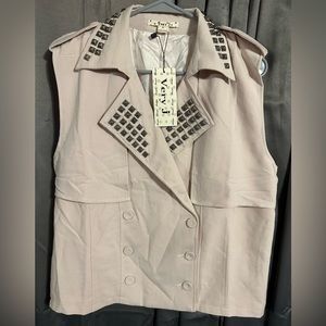 Studded Moto Vest